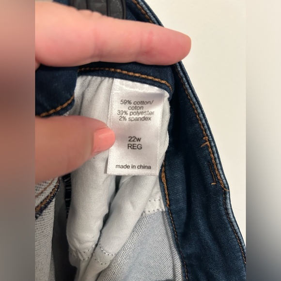 Maurice’s dark wash mid rise jeggings size 22w - Picture 5 of 5